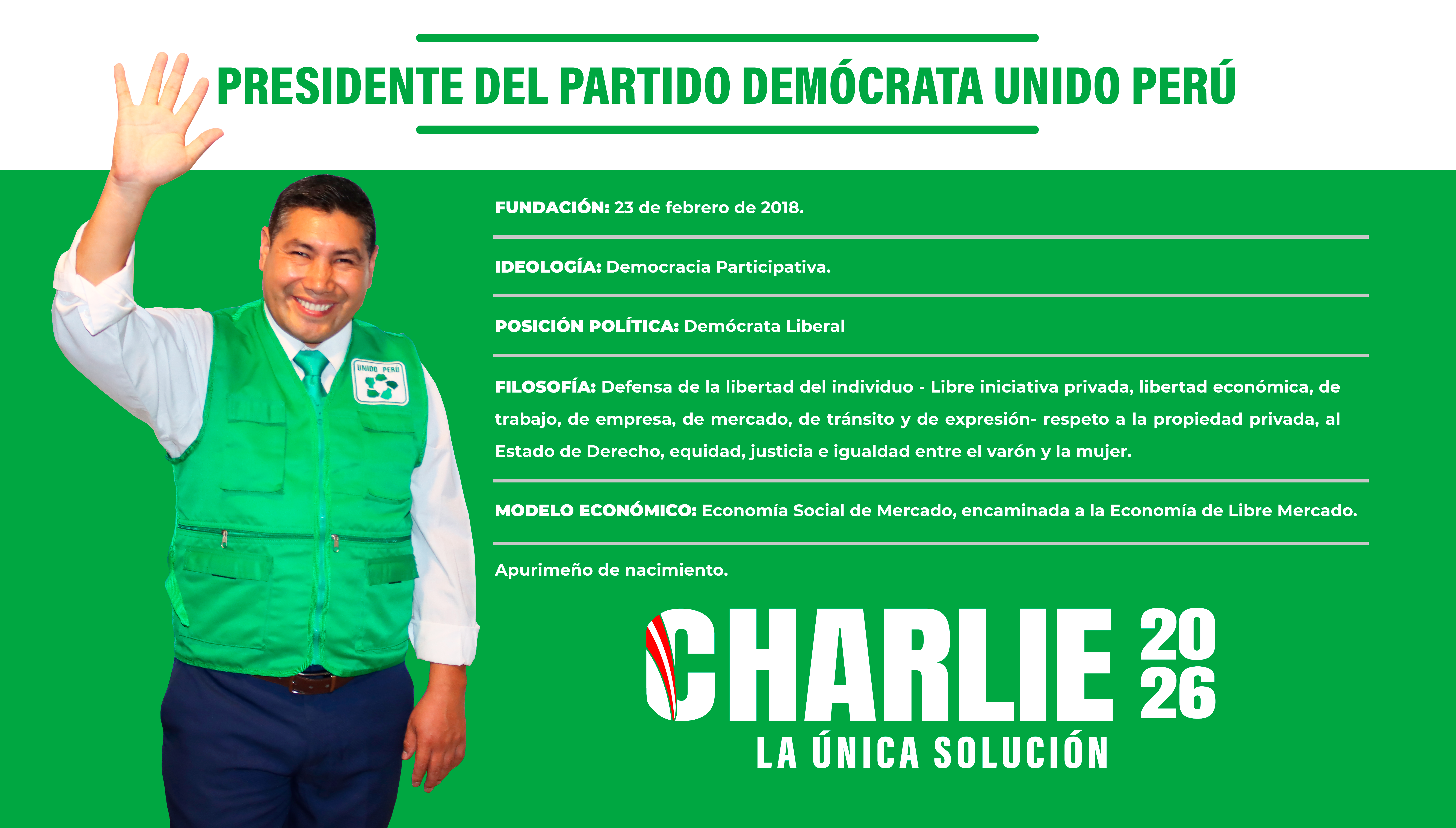 Presidente de Unido Peru HOJA DE VIDA